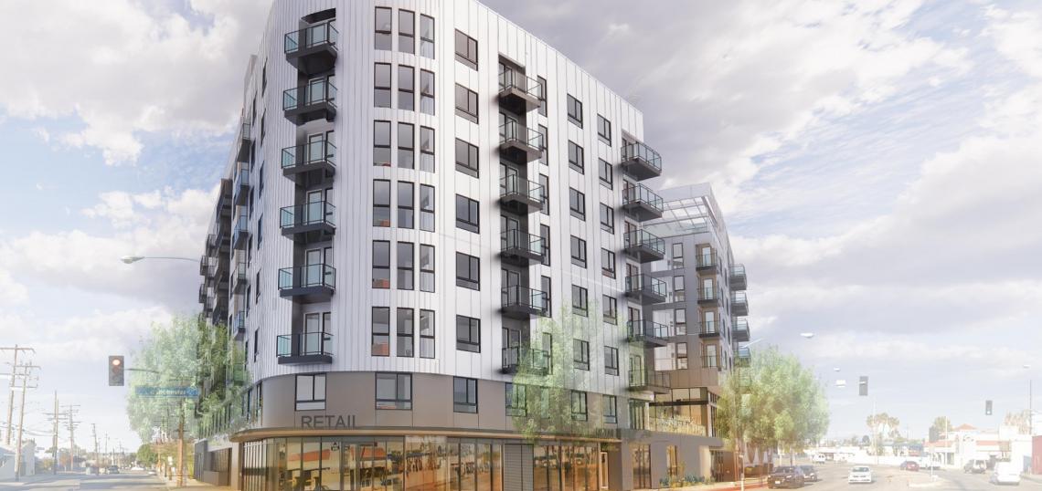 Mixed-use development starts its ascent at 939 W. Manchester